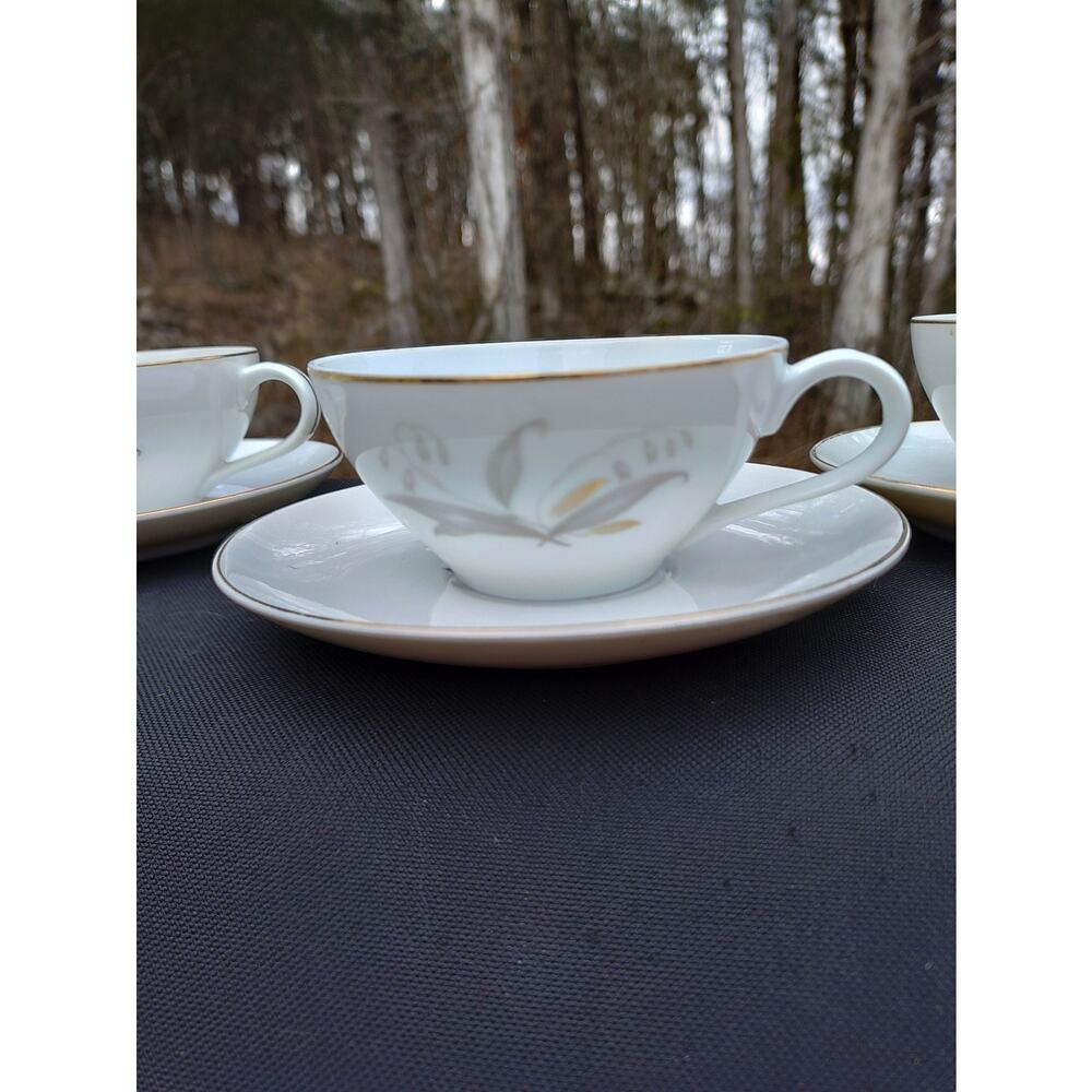 Vintage KAYSONS Golden Rhapsody Cup and Saucer  Gold Trim. 1960s Dinnerware.